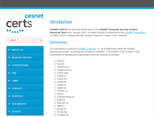 Tablet Screenshot of csirt.cesnet.cz