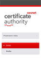 Mobile Screenshot of pki.cesnet.cz