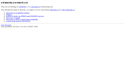 Desktop Screenshot of ermon.cesnet.cz